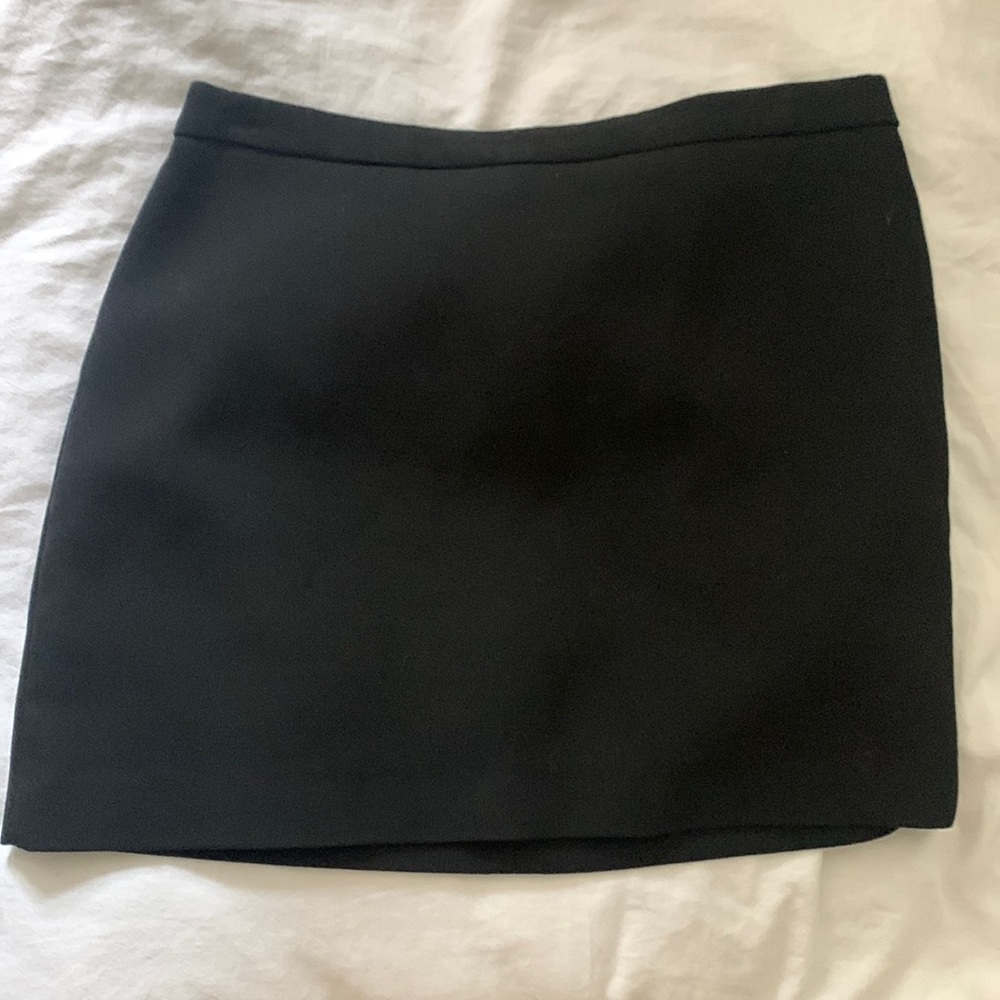 Black mini skirt